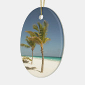 Dominikanische Republik-tropischer Strand Keramik Ornament (Links)