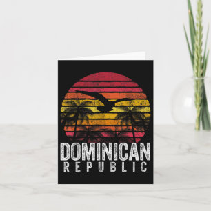 Dominikanische Republik Vintage Retro Insel Männer Karte