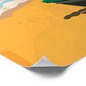 Dominikanische Republik Vintager Urlaub Poster (Ecke)