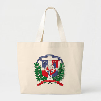 Dominikanische Republik-Wappen Taschen-Tasche Jumbo Stoffbeutel