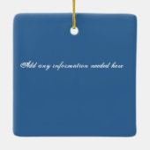 Dominikanische Republik, wenn ich hier Im Zuhause Keramikornament (Rückseite)