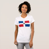 Dominikanischer Flagge T - Shirt (Vorne ganz)