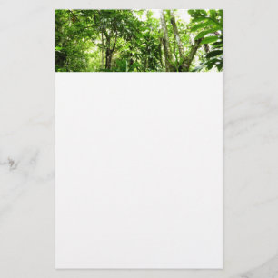Dominikanischer Regenwald I Tropische Natur Briefpapier