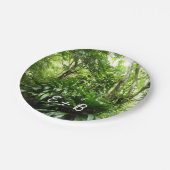 Dominikanischer Regenwald I Tropische Natur Pappteller (Schrägansicht)