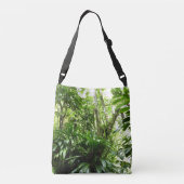 Dominikanischer Regenwald I Tropische Natur Tragetaschen Mit Langen Trägern (Rückseite)
