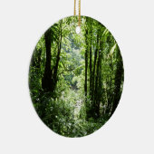Dominikanischer Regenwald II Tropengrün Keramikornament (Rechts)