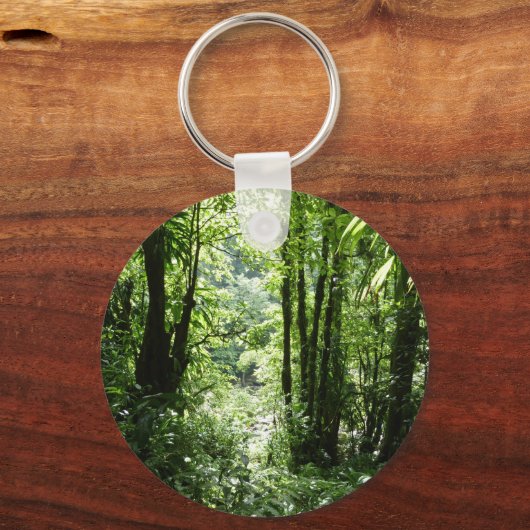 Dominikanischer Regenwald II Tropengrün Schlüsselanhänger (Vorderseite)