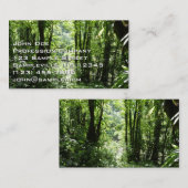 Dominikanischer Regenwald II Tropengrün Visitenkarte (Vorne/Hinten)