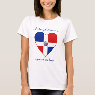 Dominikanischer Repräsentant. Flaggen-Schatz-T - T-Shirt