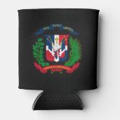 Dominikanisches Wappen Dosenkühler (Vorderseite)