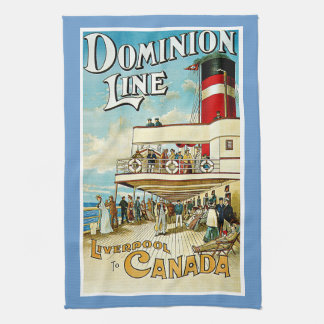 Dominion Line ~ Liverpool nach Kanada Geschirrtuch