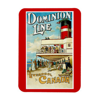 Dominion Line ~ Liverpool nach Kanada Magnet