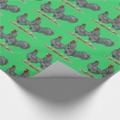 Dominique Chickens Geschenkpapier (Ecke)
