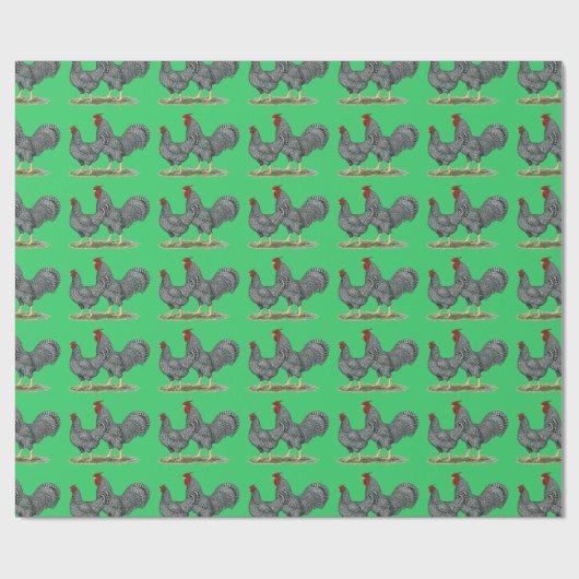 Dominique Chickens Geschenkpapier (Flach)