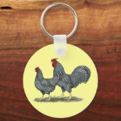 Dominique Chickens Schlüsselanhänger (Vorderseite)