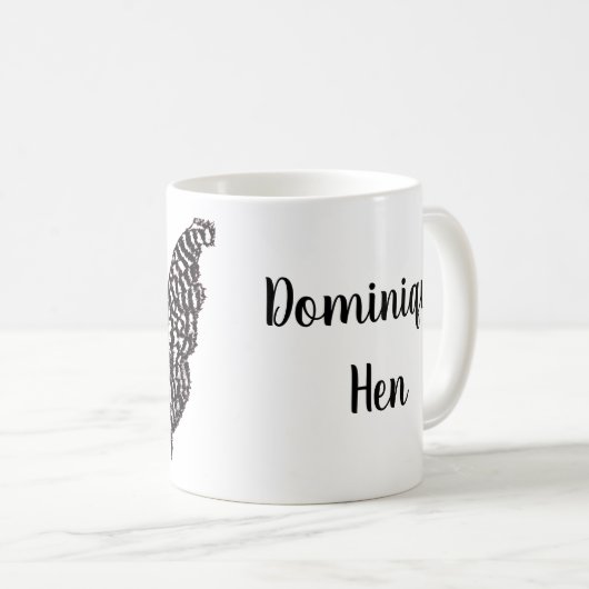 Dominique Hen Kaffeetasse (VorderseiteRechts)