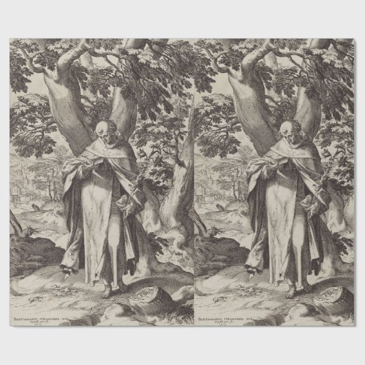 Dominischer Katholischer Priester Geschenkpapier (Flach)