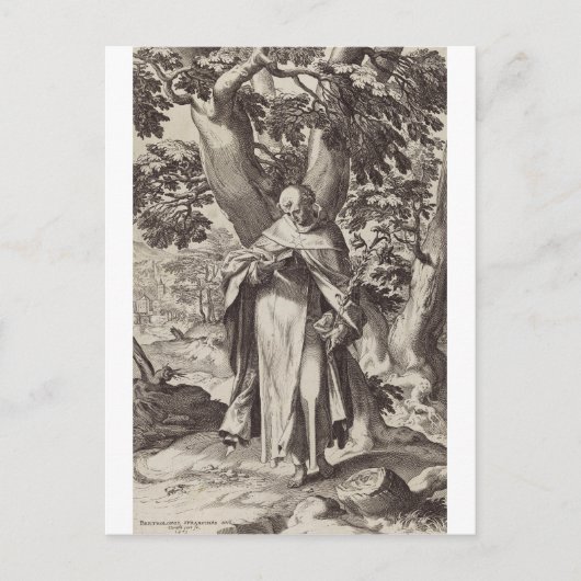 Dominischer Katholischer Priester Postkarte (Vorderseite)