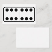 Domino 6 6 visitenkarte (Vorne/Hinten)