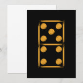 Domino 9 Dominoes Tiles Puzzler Game-Geschenk Einladung (Vorne/Hinten)