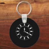 Domino Clock Dominoes Tiles Puzzler Game-Geschenk Schlüsselanhänger (Vorderseite)