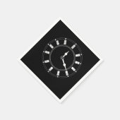 Domino Clock Dominoes Tiles Puzzler Game Gift Serviette (Ecke)