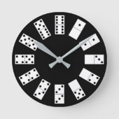 Domino Clock Runde Wanduhr (Vorderseite)