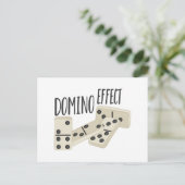 Domino-Effekt Postkarte (Stehend Vorderseite)