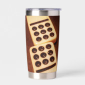 Domino-Effekt Wasserflasche Thermobecher (Links)