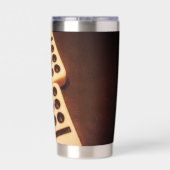 Domino-Effekt Wasserflasche Thermobecher (Rückseite)