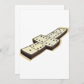 Domino-Einladungen Einladung (Vorne/Hinten)