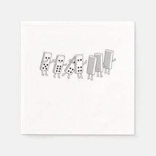 Domino Fall Dominoes Tiles Puzzler Game-Geschenk Serviette
