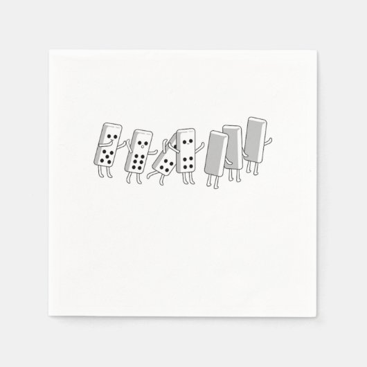 Domino Fall Dominoes Tiles Puzzler Game-Geschenk Serviette (Vorderseite)