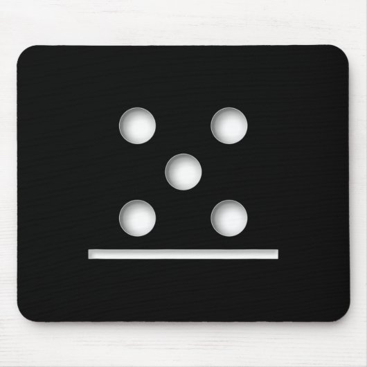 Domino Game 5 0 Halloween Mousepad (Vorne)