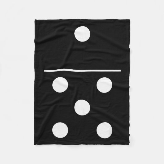 Domino Game 5 1 Funny Halloween Group Costume Shir Fleecedecke (Vorderseite)