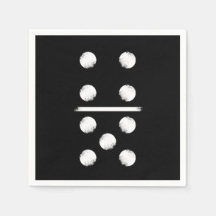 Domino Game 9 Dominoes Tiles Puzzler Game-Geschenk Serviette