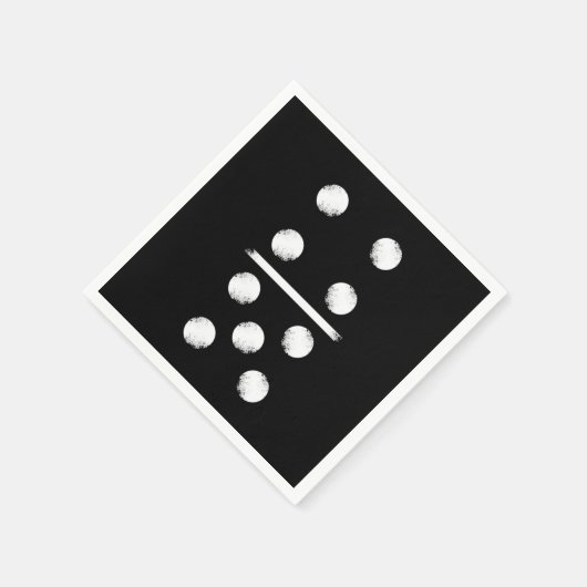 Domino Game 9 Dominoes Tiles Puzzler Game-Geschenk Serviette (Ecke)