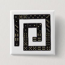 Domino-gewundener Knopf