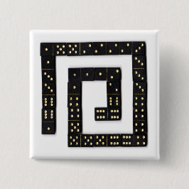 Domino-gewundener Knopf Button