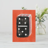 Domino Greeting Card Karte (Stehend Vorderseite)