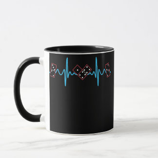 Domino Heartbeat Dominoes Master Game Players  Tasse