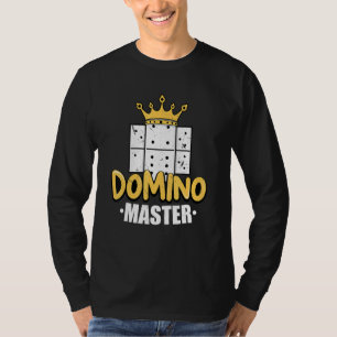 Domino Master Dominoes Kachelspiel Dominos Spiel D T-Shirt