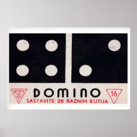Domino - Matchbox Print - Aesthetic Wall Art Poster (Vorne)