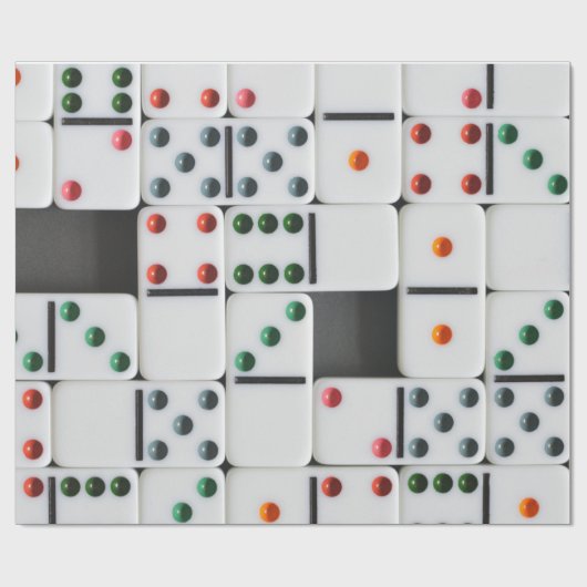 Domino-Packpapier Geschenkpapier (Flach)