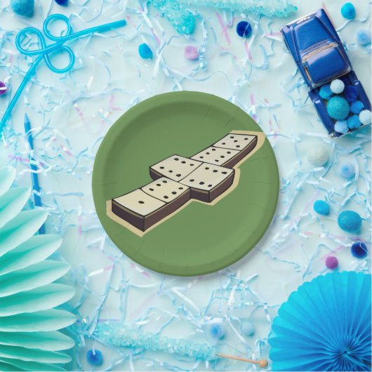 Domino-Papier-Teller Pappteller (Party)