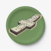 Domino-Papier-Teller Pappteller (Vorderseite)