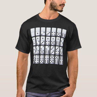 Domino Pieces Vollständiges Set des Dominoes Game  T-Shirt