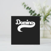 Domino Player Dominoes Tiles Puzzler Game-Geschenk Einladung (Stehend Vorderseite)