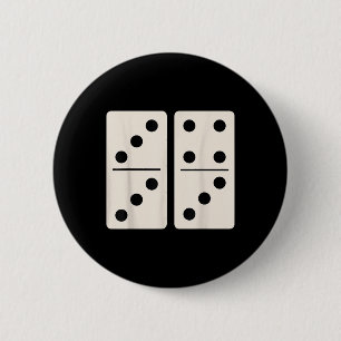 Domino-Spiel 6 7 Lustig 67 Alpha-Slang Gen Z Gehir Button