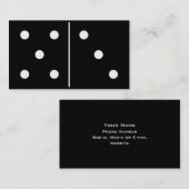 Domino-Spiel-Stück Visitenkarte (Vorne/Hinten)